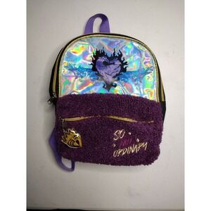 Disney Descendants 3 Backpack Purple Shimmer Plush So Not Ordinary Kids